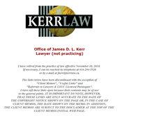 Tablet Screenshot of kerrlaw.ca